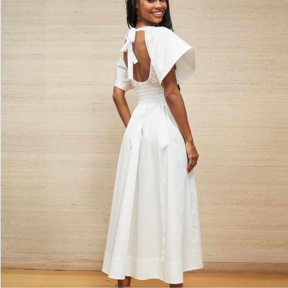 La Ligne Claire dress White Cotton Pockets - Picture 3 of 9